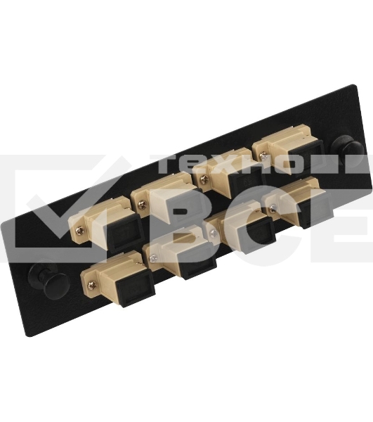 Адаптерная панель для кроссов LAN-FOBM с 8 симплексными адаптерами SC/OS2