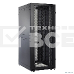 Шкаф серверный ПРОФ напольный 48U (800x1000) дверь перфорированная 2 шт., цвет черный, в сборе (ШТК-СП-48.8.10-44АА-9005), фото2