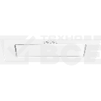 Встраиваемая вытяжка MONSHER ALES 60 Blanc, 52 см, производительность 750 м3/ч, 3 скорости, турбо режим, механическое управление, уровень шума 45 дБ, LED освещение, угольный фильтр KF-Y (опция), цвет белый/нержавеющая сталь, фото2