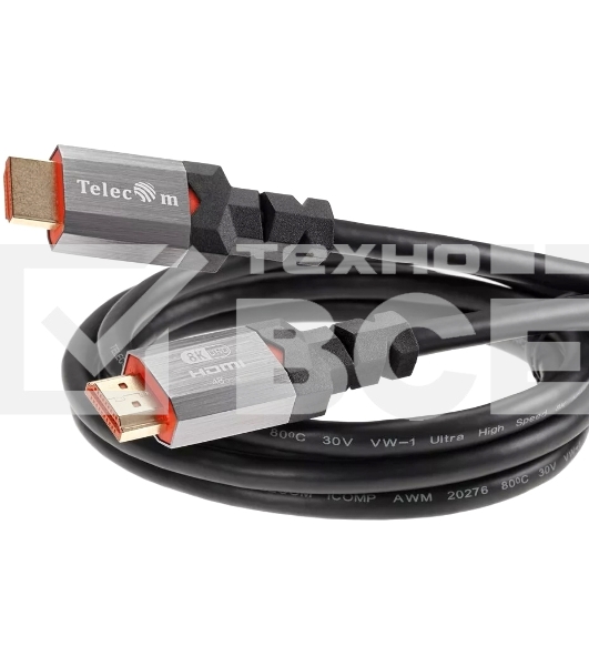 Кабель Telecom TCG365-1M HDMI 19M/M,ver. 2.1, 8K@60 Hz 1m метал разъемы, Telecom <TCG365-1M>