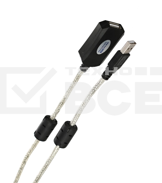 Кабель VCOM VUS7049-20M Кабель-адаптер USB2.0-repeater, удлинительный активный <Am-->Af> 20м