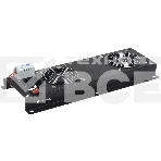 Вентиляторная панель с выключателем и термостатом 2 модуля черная FM05-22M ITK, фото2