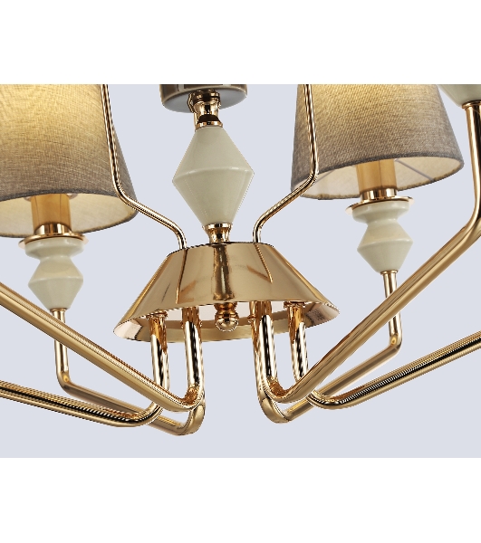 Люстра Ambrella light LH75401/6 GD/GR золото/серый E14*6 max 40W D700*1260