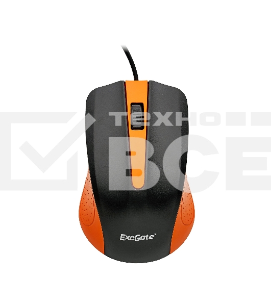 Мышь проводная ExeGate Professional Standard SH-9030BO черный/оранжевый, 1200 dpi, USB, кнопки - 3