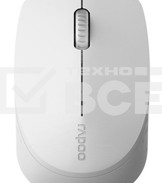 Мышь Rapoo M100 светло-серый оптическая (1300dpi) silent беспроводная BT/Radio USB (2but)