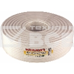 Кабель коаксиальный Rexant RG-6U+Cu, 75 Ом, Cu/Al/Cu, 75%, бухта 100 м, белый, фото2