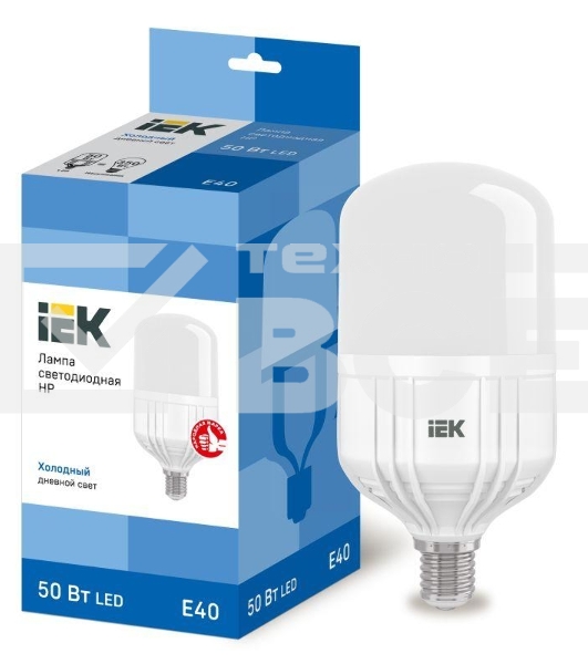 Лампа Iek LLE-HP-50-230-65-E40 светодиодная HP 50Вт 230В 6500К E40 IEK