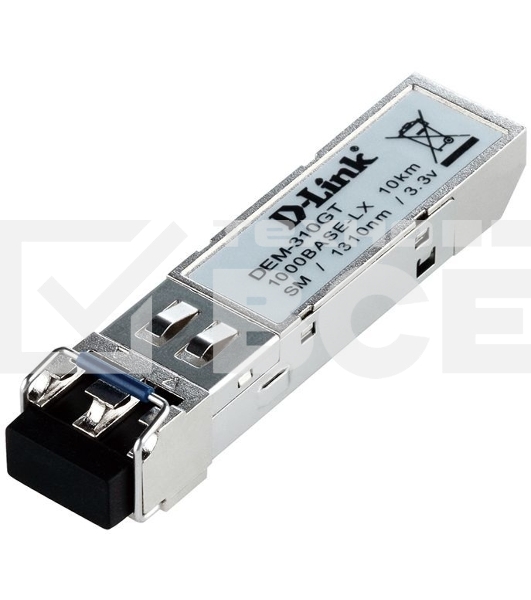 Трансивер D-Link DEM-310GT/DD, 1-port mini-GBIC LX Single-mode Fiber Transceiver (up to 10km, support 3.3V power), DDM support