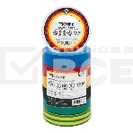 Набор изоляционных лент Kranz 0.13х15 мм, 10 м, 7 цветов, фото 1