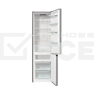 Холодильник Gorenje NRK6201PS4 серебристый металлик двухкамерный 235/96л морозилка снизу