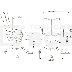 Кресло руководителя Бюрократ DOMINUS-WH белый/черный искусственная кожа крестовина металл, фото4