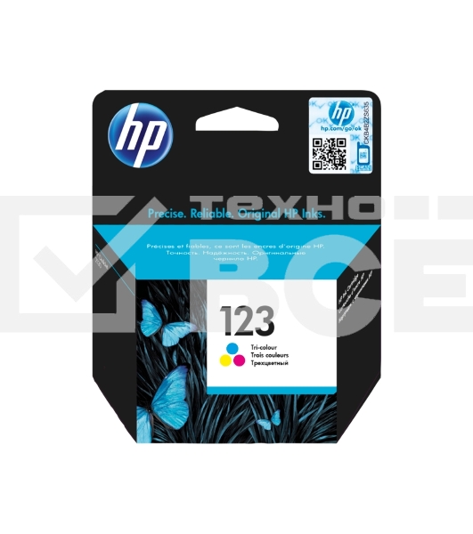 Картридж струйный HP 123 F6V16AE многоцветный, 100 стр., для HP DJ 2130