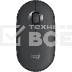 Мышь беспроводная Logitech Pebble M350 графитовый, 1000 dpi, радиоканал, Bluetooth, USB, кнопки - 3, фото9