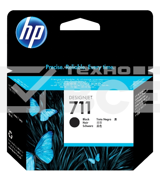 Картридж струйный HP №711 CZ133A черный для HP DJ T120/T520 (80мл)