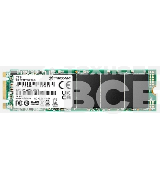 Накопитель SSD Transcend 825S, 2Tb, SATA III, M.2 2280, R/W 560/500