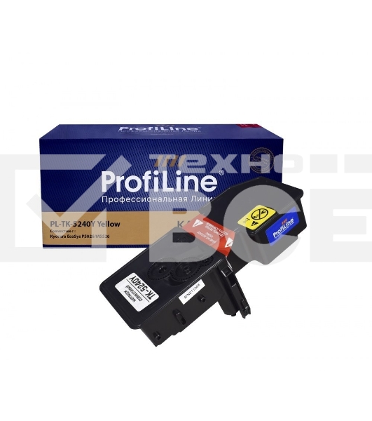 Картридж лазерный совместимый TK-5240Y для Kyocera Ecosys P5026CDN/P5026CDW/M5526CDN/M5526CDW желтый 3000к PL