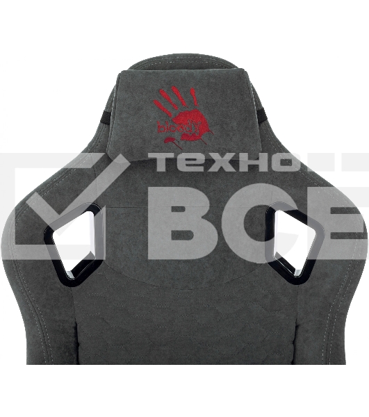 Кресло игровое A4Tech Bloody GC-770 серый соты, с подголов.