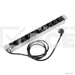 Блок розеток Rem-16 с инд., 9 Shuko, 16A, алюм., 19