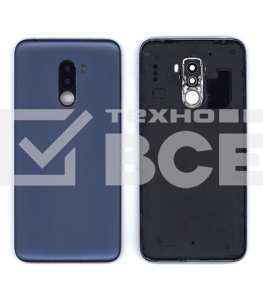 Задняя крышка для Xiaomi Pocophone F1 синяя