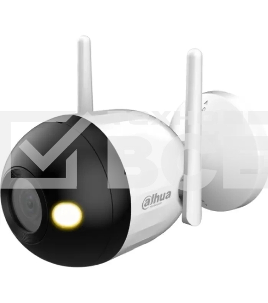 Уличная цилиндрическая IP-видеокамера DAHUA DH-IPC-F2CP-PV-0280B Smart Dual Light 2Мп, 1/3” CMOS, объектив 2.8мм, видеоаналитика, ИК 30м, LED 30м, микрофон, динамик, Wi-Fi 2.4ГГц, IP67, металл пластик