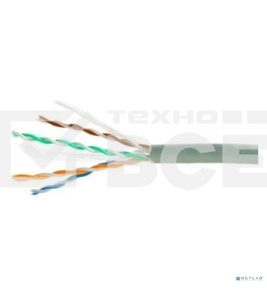 Кабель Cablexpert Россия, UPC-5051E-4-CU, UTP indoor 4x2x0.51, медный, кат.5e, однож., 305м, box, серый