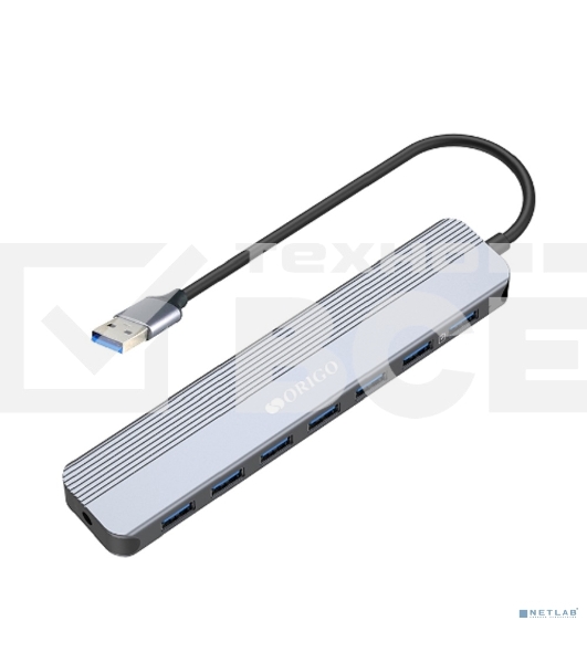 Концентратор USB-A ORIGO OU2270P/A1A с 7 портами USB 3.0 (1 порт быстрой зарядки)