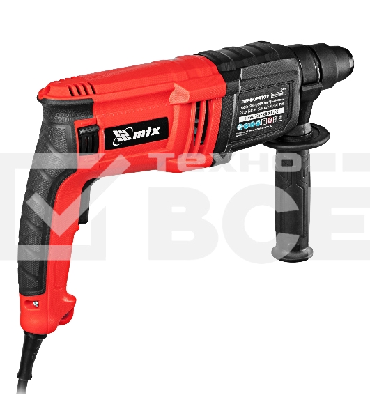 Перфоратор электрический MRH-600-22, SDS-Plus, 600 Вт, 2,2 Дж, 3 плюс 1 реж. MTX