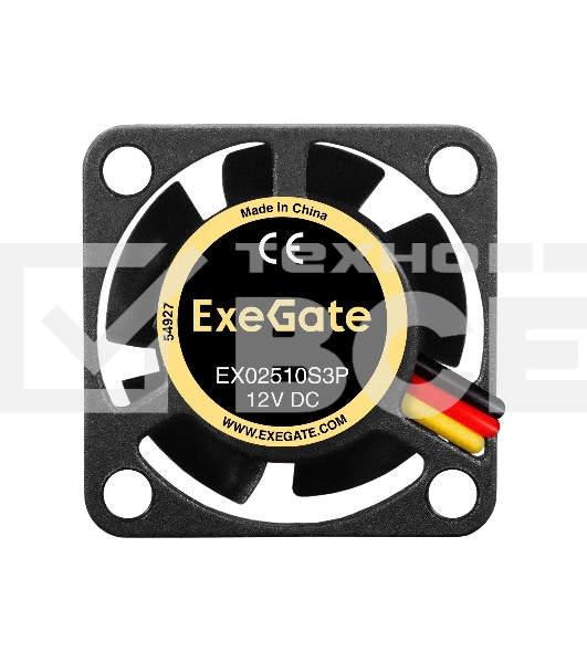 Вентилятор для корпуса ExeGate EX02510S3P черный, 25 мм, 10000 об/мин, 22 дБ, 3 pin