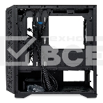 Компьютерный корпус без блока питания HSPD M321, Mesh Mini-tower, черный, slide TG, 0.45 SPCC, 2x140мм ARGb+1x120мм ARGb mATX, mITX 160/340/184мм 2x2.5