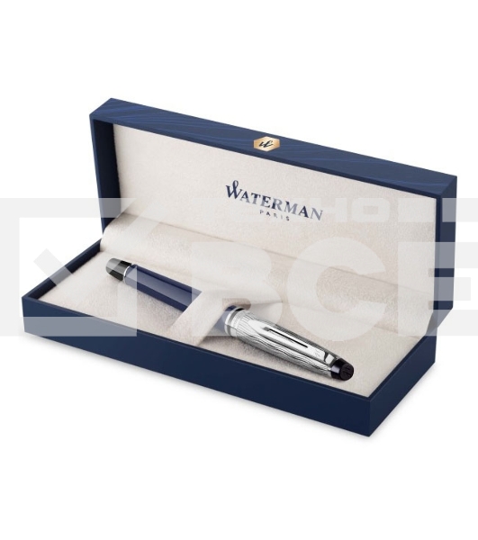 Ручка роллер Waterman Expert L`Essence du Bleu (CW2166429) LaqBlue CT F черн. черн. подар.кор.