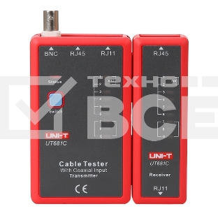 Кабельный тестер Uni-T UT681C , RJ45, RJ 11/12 и BNC