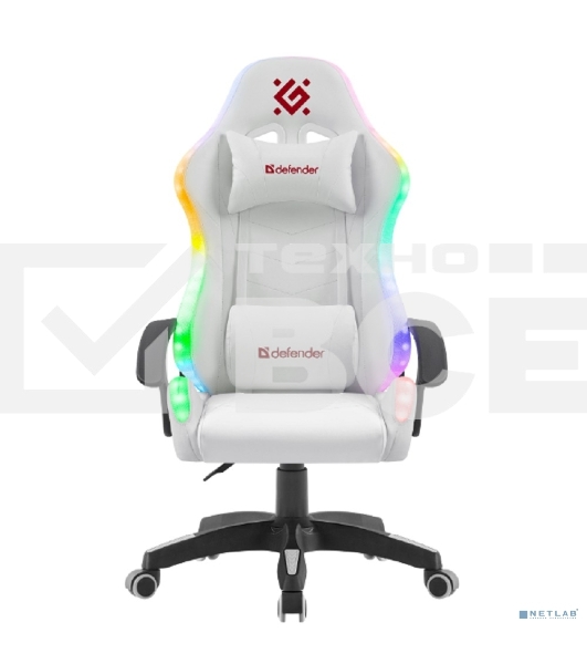 Кресло игровое Defender FACTOR X RGB WHITE 64046