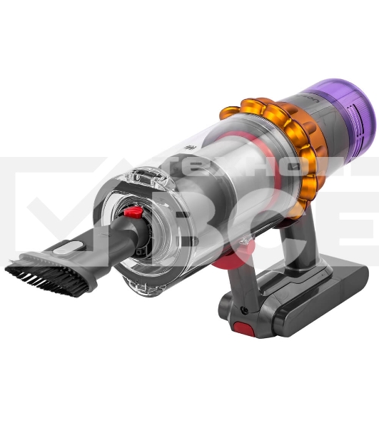 Пылесос вертикальный Dyson V15 Detect Absolute (SV47) желтый/никель, питание от аккумулятора, 220 Вт, уборка сухая, пылесборник 0.76 л, работа от АКБ max - 60 мин