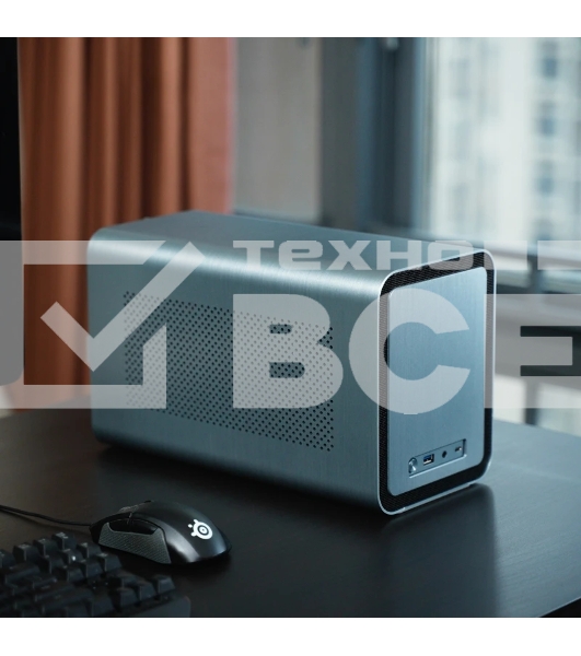 Корпус JONSBO N1 Gray без БП, mini-ITX, SFX, серый