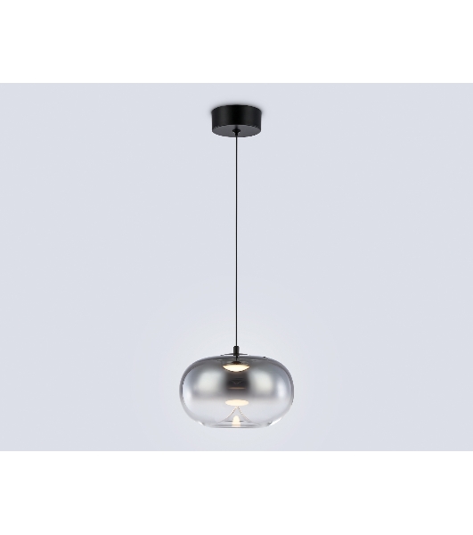 Подвесной светодиодный светильник Ambrella light LH11082 BK/SM черный/дымчатый 4W 3000K D180*130