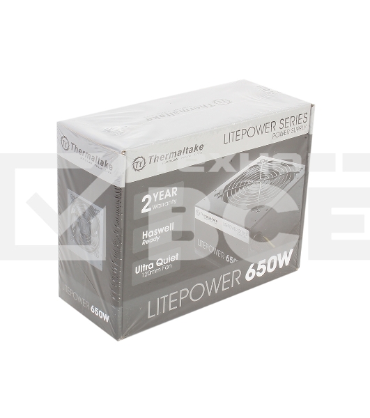 Блок питания Thermaltake Litepower (PS-LTP-0650NPCNEU-2), 650Вт, 120мм, черный