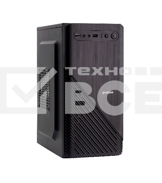 Компьютерный корпус Minitower Exegate BAA-103 Black, mATX, <без БП>, 2*USB, Audio