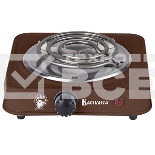 Плита настольная электрическая Василиса ВА-901 коричневый