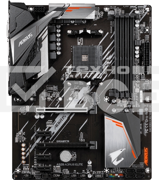 Материнская плата Gigabyte A520 AORUS ELITE, AM4, AMD A520, 4xDDR4, 4xSATA, 1xM.2, 1xPCI-E 3.0 x16, 1xHDMI, 1xDVI-D, 1x 1Gb LAN, 2xUSB 2.0, 4xUSB 3.2 Gen 1, 3x3.5 мм, 7.1, Micro-ATX