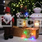 Гирлянда светодиодная «Шарики» 1.5 м, 10 LED, прозрачный ПВХ, цвет свечения мультиколор, 2 х АА (батарейки не в комплекте) NEON-NIGHT, фото2