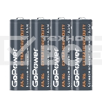 Батарейка GoPower R6 AA Shrink 4 Heavy Duty 1.5V (4/60/1200), фото2