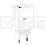 Зарядное устройство HOCO C80A Plus Rapido PD20W+QC3.0, 1xType-C, 1xUSB, белый, фото3