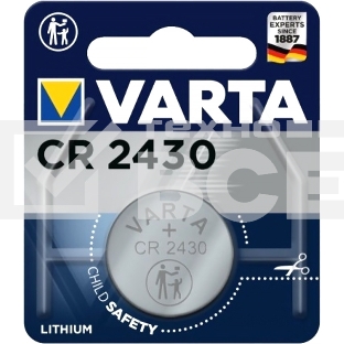 Батарейка Varta ELECTRONICS CR2430 BL1 Lithium 3V (6430) (1/10/100)