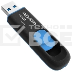 Флешка USB ADATA UV128 (AUV128-512G-RBE), 512Gb, USB 3.2 Gen1, R/W 100/30, черный/синий, фото5