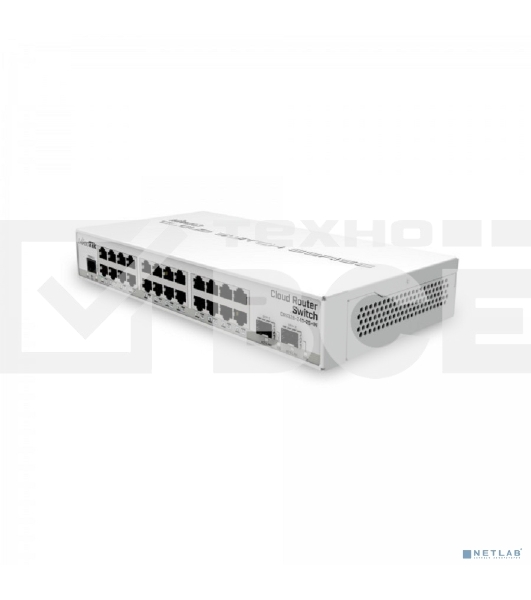 Коммутатор Mikrotik CRS326-24G-2S+IN with 800 MHz CPU, 512MB RAM, 24xGigabit LAN, 2xSFP+ cages, RouterOS L5 or SwitchOS (dual boot), desktop case, PSU
