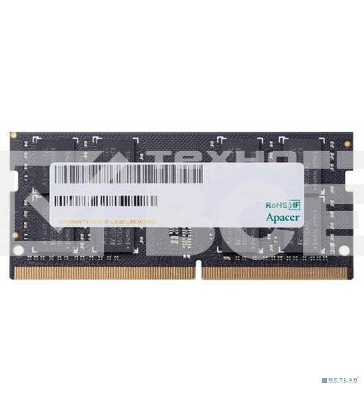Оперативная память Apacer, DDR4, 4GB (1x4GB), 2666MHz, CL19, SO-DIMM