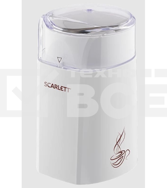Кофемолка Scarlett SC-CG44506 160Вт сист.помол.:ротац.нож вместим.:65гр белый