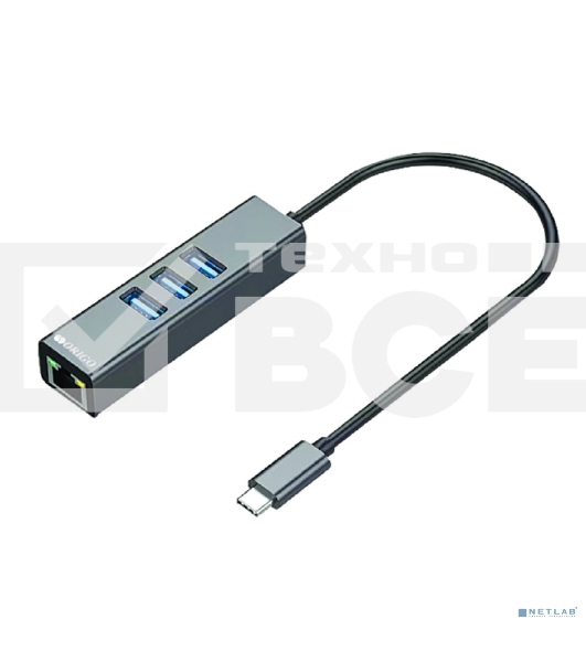 Сетевой адаптер ORIGO OU330N/A1A USB-C, 3xUSB 3.0, 1x1000Base-T