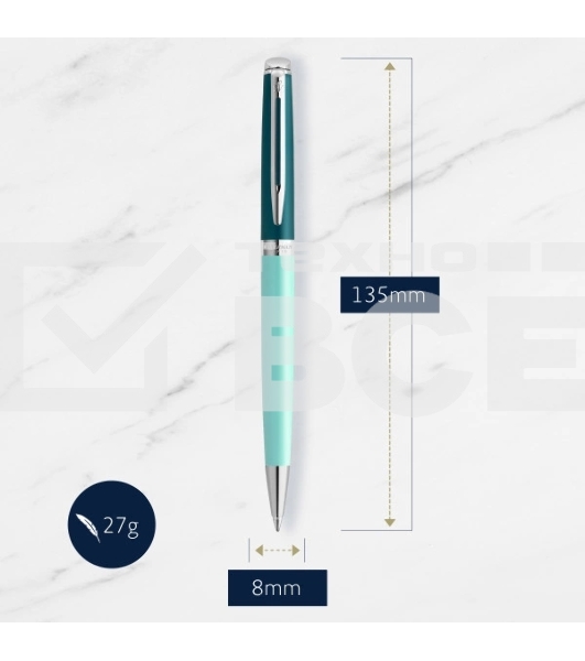Ручка шариковая Waterman Hemisphere Colour Blocking (2190125) Green CT M син. черн. подар.кор.