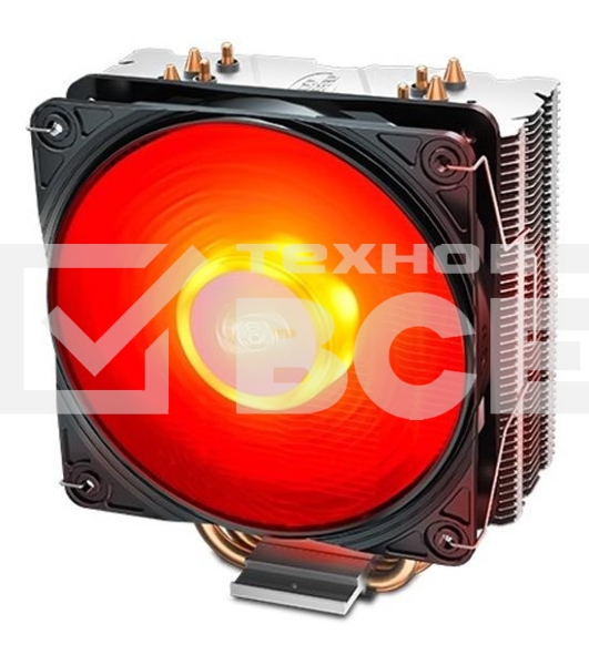 Кулер для процессора DEEPCOOL GAMMAXX 400 V2 Red серебристый, 120 мм, алюминий/медь, 1650 об/мин, 27.8 дБ, 4 pin, 180 Вт, 155 мм